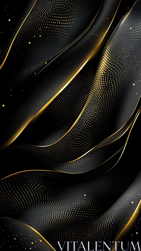 Parametric black waves integrated with gold particle gradient flows