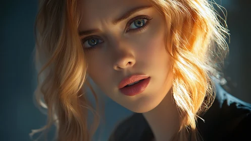 Photorealistic close-up portrait with cinematic rim lighting.