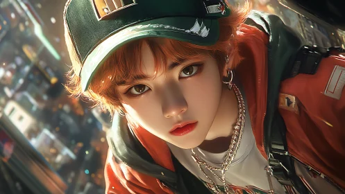 Hyper-detailed youth portrait with cinematic lighting and shallow depth