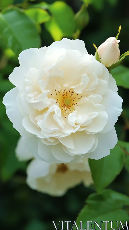 Cream-Layered Rose Symphony with Golden Heart.