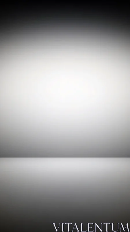 Minimalist gray gradient backdrop suggests endless horizon.