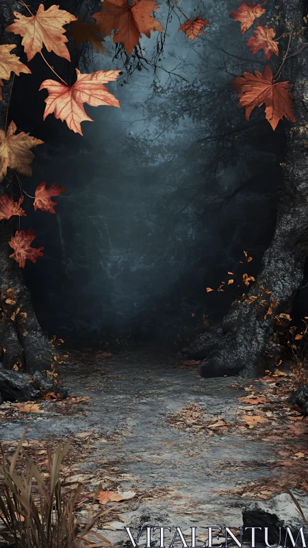 Autumn's Gateway into Enchanted Shadows.