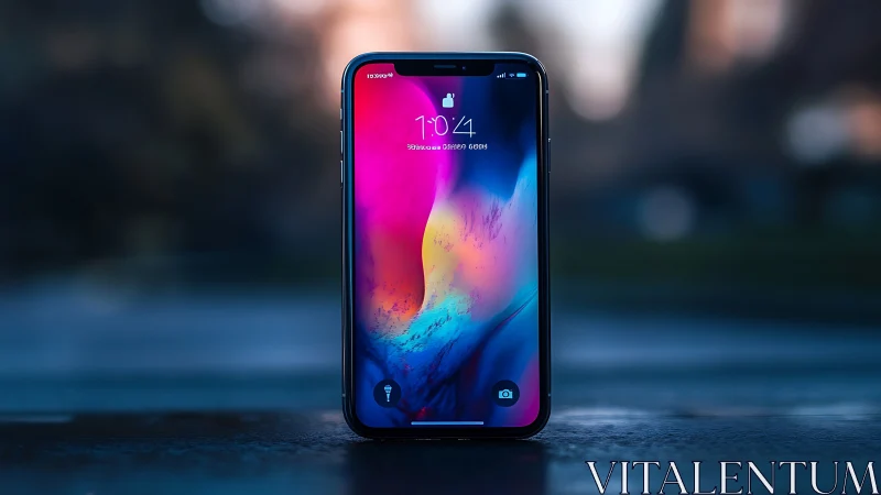 Chromatic Dreams: Liquid Gradient Wallpaper on Glass.