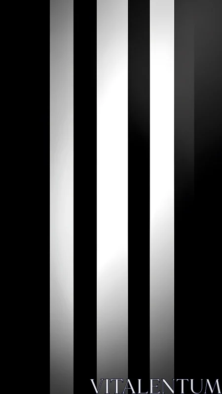 Vertical black and white gradient bars on dark background.