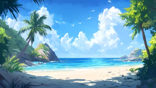 Tropical Paradise Beach Awaits Your Discovery.