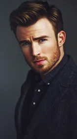 Male portrait in formal jacket against neutral background.