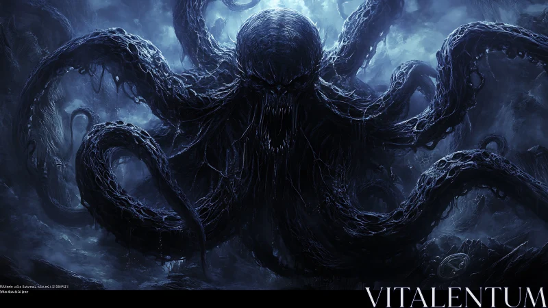 Shadowed abyss titan unfurling its midnight tendrils.