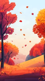 Autumn's Cascade: Where Seasons Melt in Golden Reverie.