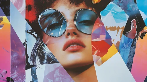 Sunlit daydreams behind oversized mirrored shades.