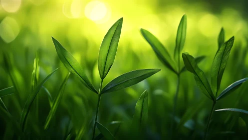 Backlit macro leaves display translucent veins and shallow depth