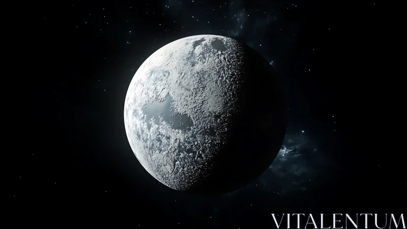 Frostbitten moon drifts through velvet-black star silence.