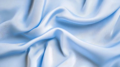 Soft sky blue fabric folds catching gentle morning light.