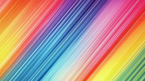 Bright diagonal rainbow streaks with playful glowing energy.