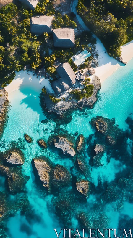 Turquoise Cove Retreat Nestled Among Rocky Outcrops