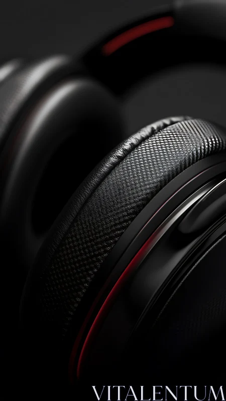 Professional Audio Headphones with Textured Ear Cup Detail