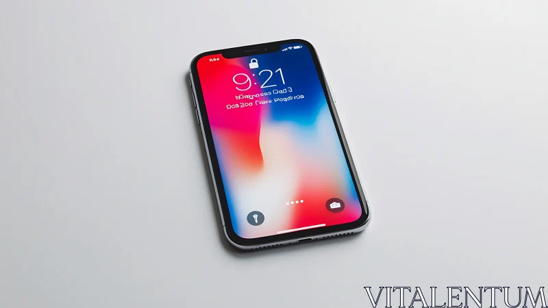 Premium smartphone glows with vibrant gradient energy displayed