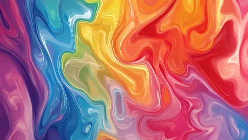 Multihue fluid gradient flow with high saturation and smooth vortices