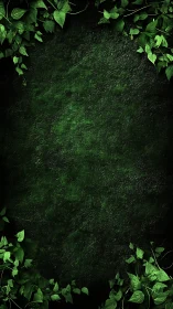 Emerald ivy border frames a deep forest storytelling canvas.