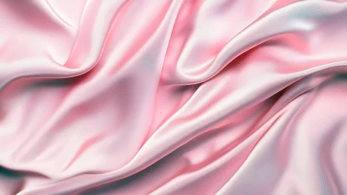 Layered Silk Fabric Surfaces With Flowing Wave Patterns.