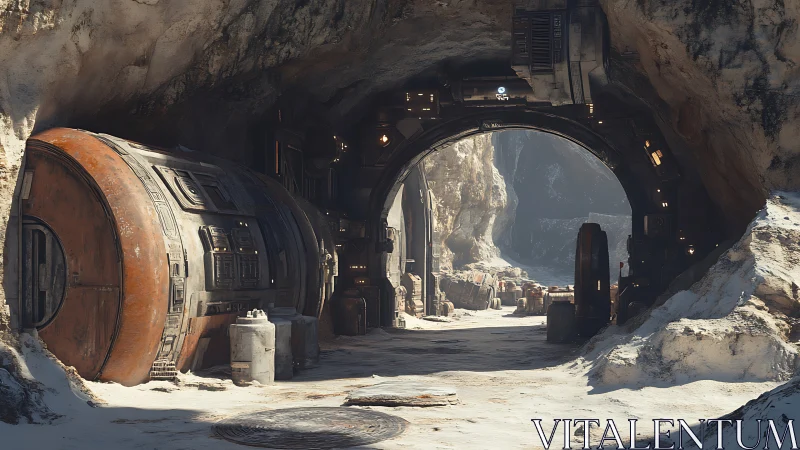 Dusty canyon outpost welcomes travelers through a rugged gate