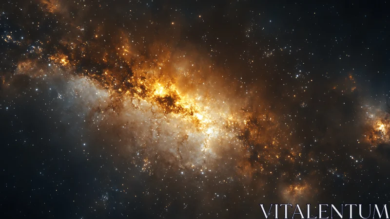 Starfire river of galaxies blazing across cosmic night.