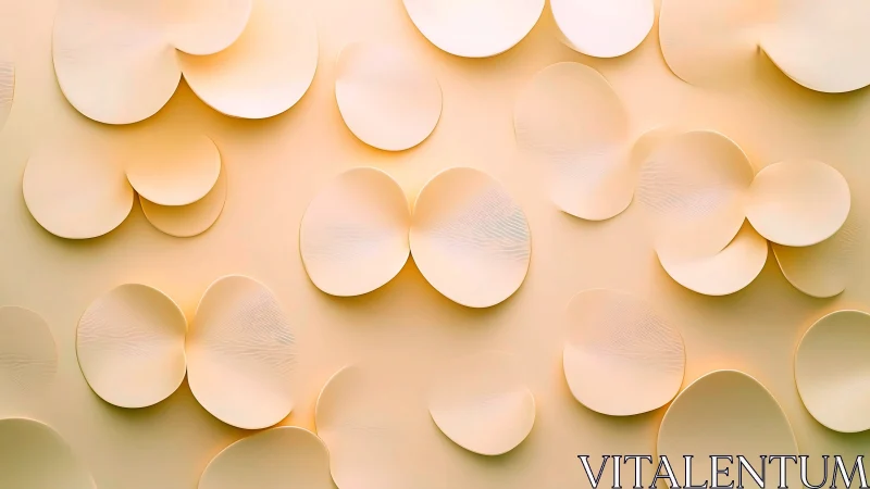 Soft petal echoes drift across a sunlit abstract field.