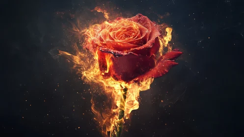 Blazing Bloom Erupts From Human Mind's Eye