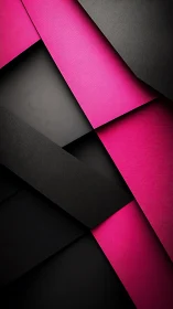 Bold magenta and black layered geometric abstract wallpaper.