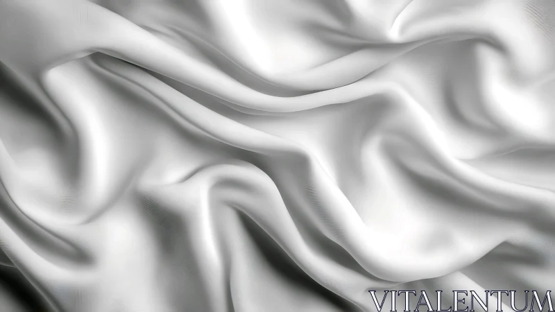 Specular white satin folds under soft directional lighting.