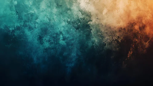 Abstract textured background with teal and orange gradient effect.