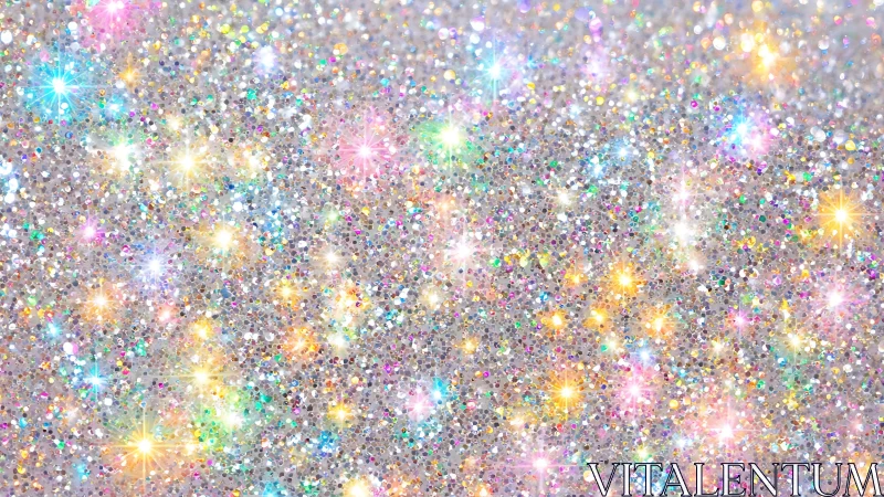 Sparkling pastel glitter field full of playful rainbow light.