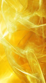 Golden Whispers of Light in Flowing Abstract Ribbons.