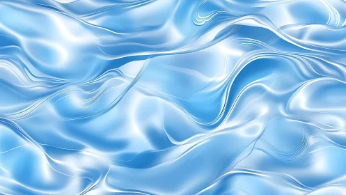 Specular fluid topology in layered blue reflective wavefields.