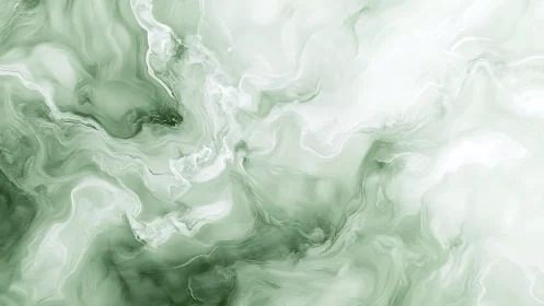 Marbled jade currents in soft swirling abstraction.