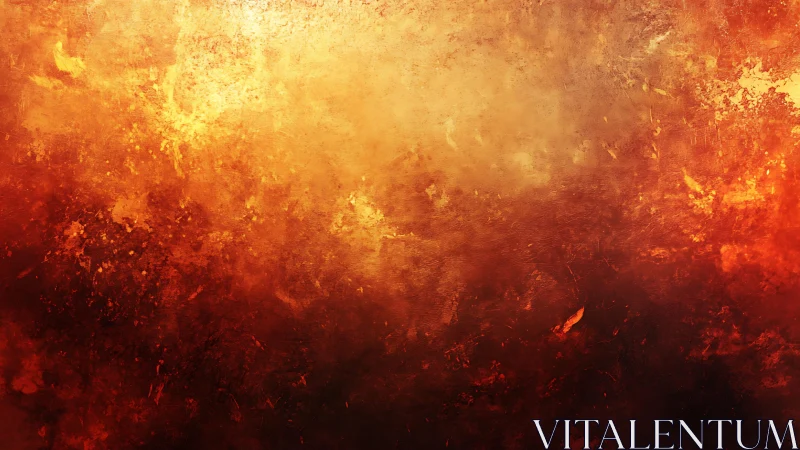 Fiery Abstract Texture With Intense Warm Tones And Grunge Style.