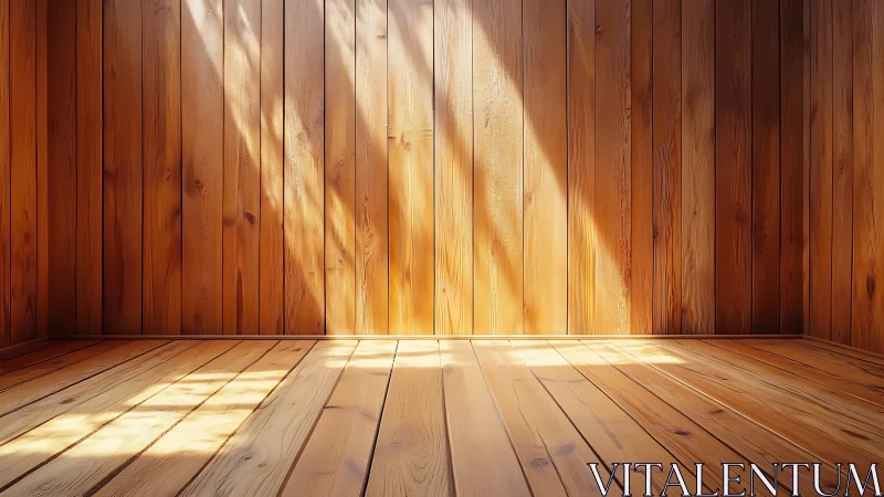 Sunlit wooden room quietly waits for its next story