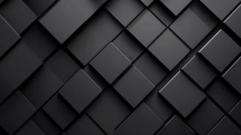Soft shadows on layered charcoal geometric tiles.