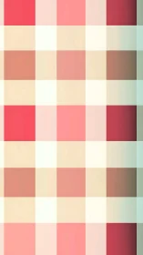 Soft gradient plaid grid in warm pink cream and mint hues