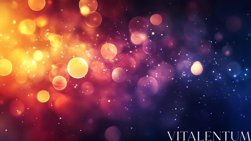 Vibrant bokeh light effect with colorful abstract background.