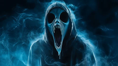 Night-screaming wraith in a hood of icy haunted mist.