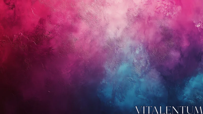 Textured gradient surface with pink, purple and blue tones.