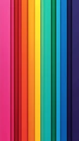 Vertical rainbow color bars create bold abstract energy