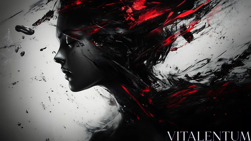 Inkstorm muse exhales crimson thoughts into the void