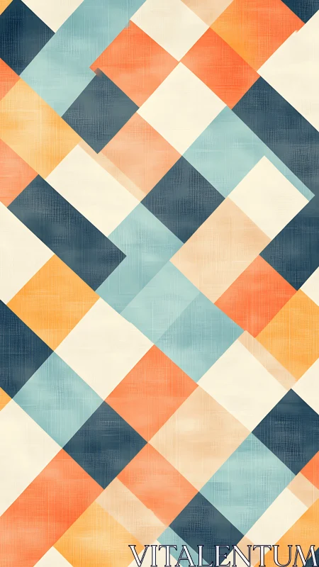Diagonal geometric grid overlays create soft plaid abstraction