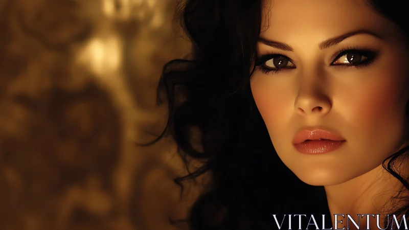 Close cropped portrait shows digitally rendered female face