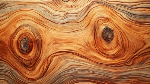 Knotted cedar grain macro with swirling concentric patterns.
