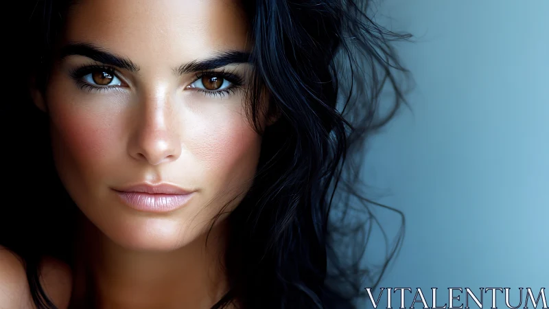 High-resolution close-up portrait with soft directional lighting and sharp focus