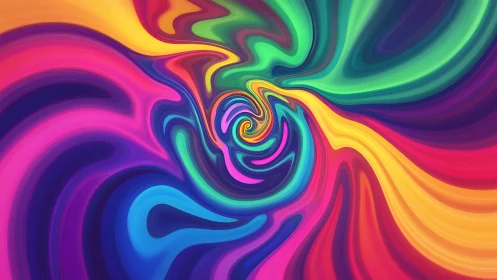 Colorstorm Vortex Spinning Through Neon Daydreams.