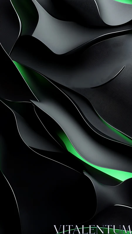 Liquid obsidian sheets reveal neon rivers beneath the dark