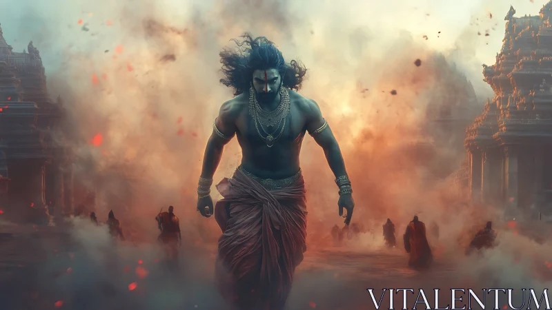 Storm-walk through temple fire and swirling ancient dust.